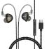 ACEFAST L11 USB-C HiFi Wired Earphones Detachable Cable with Microphone for Audio - Black